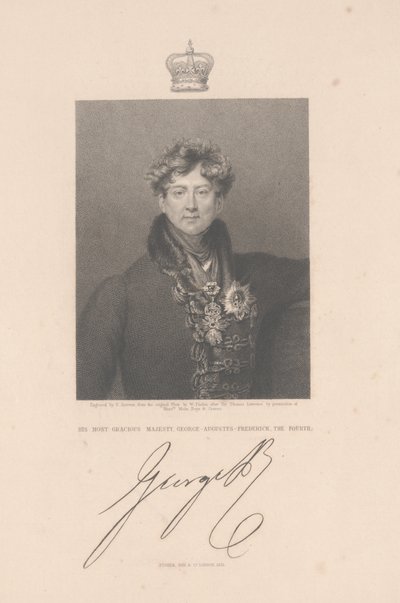 George-Augustus-Frederick, il Quarto, 1831 da Thomas Lawrence
